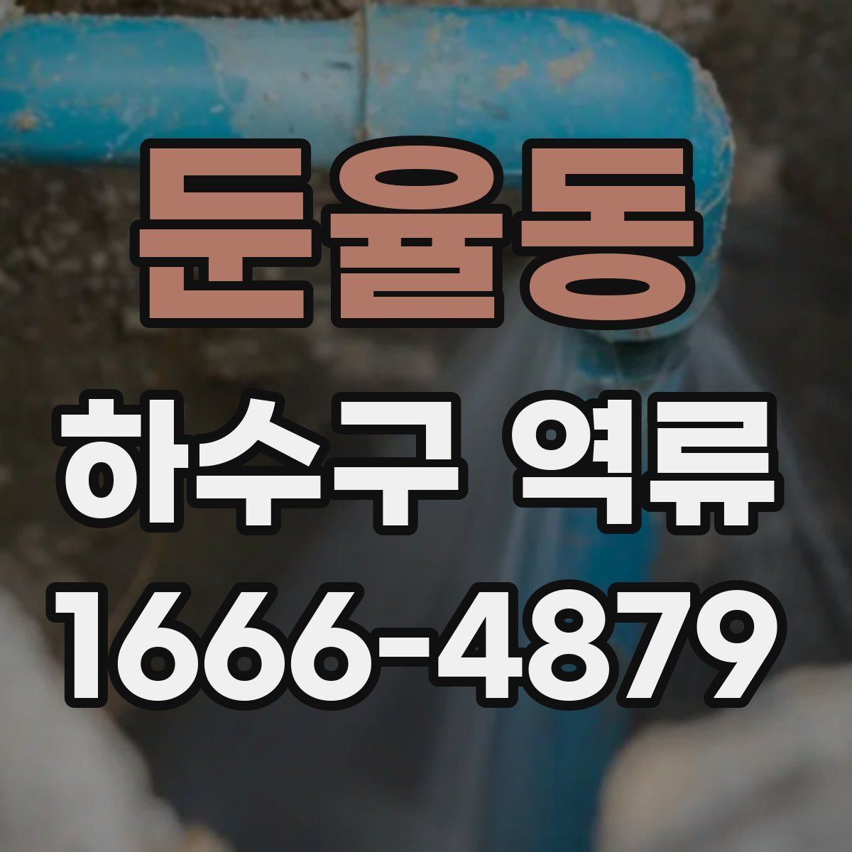 둔율동 하수구 역류