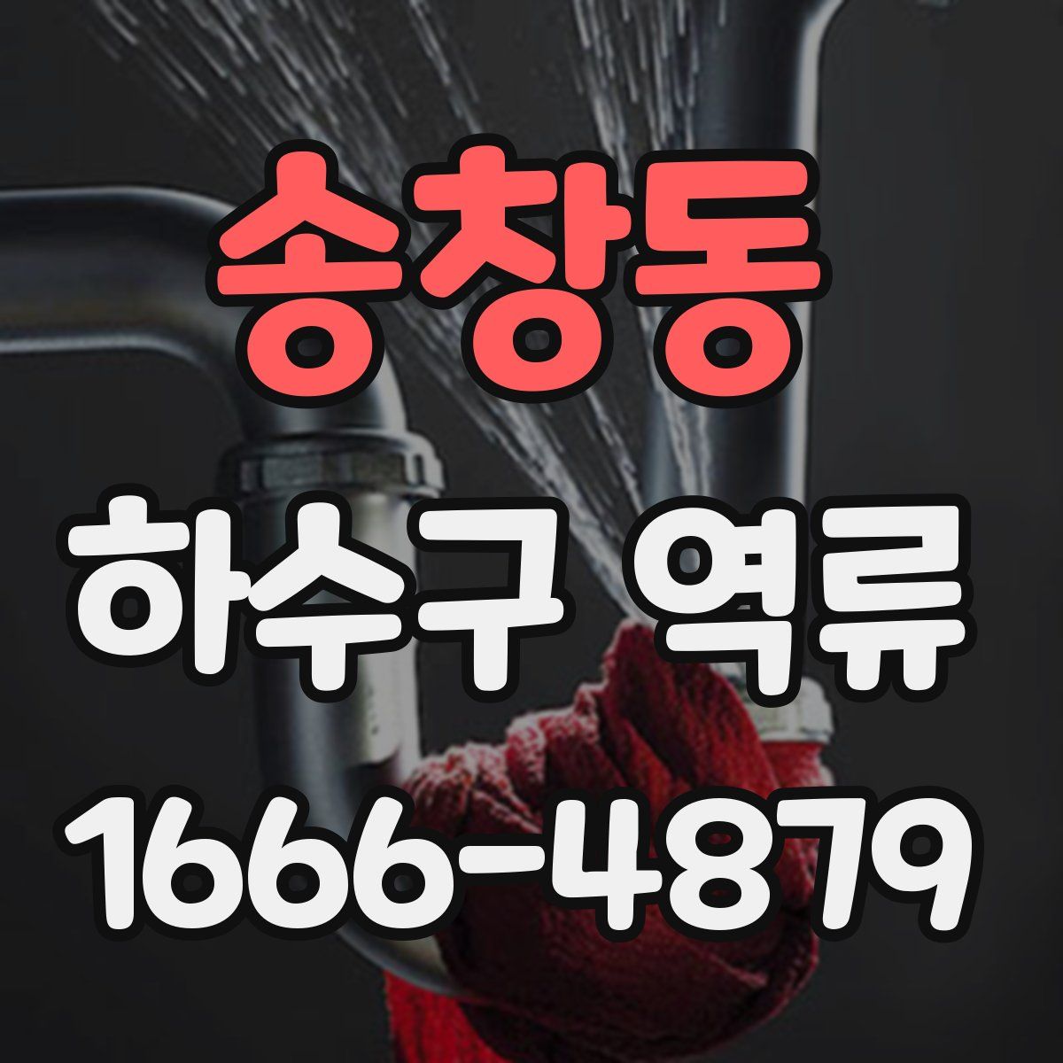 송창동 하수구 역류