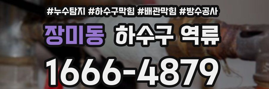 장미동 하수구 역류