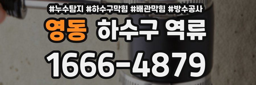 영동 하수구 역류