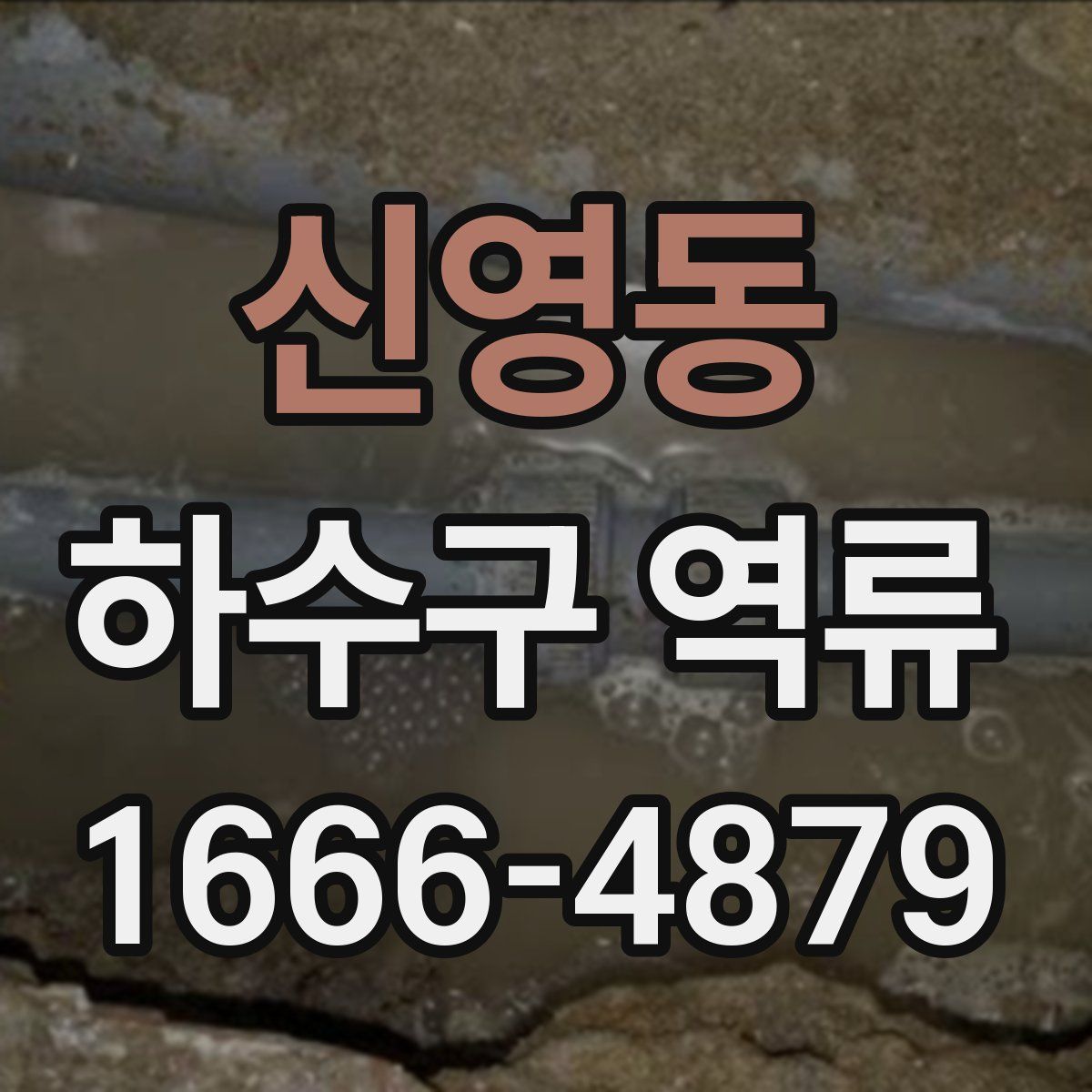 신영동 하수구 역류