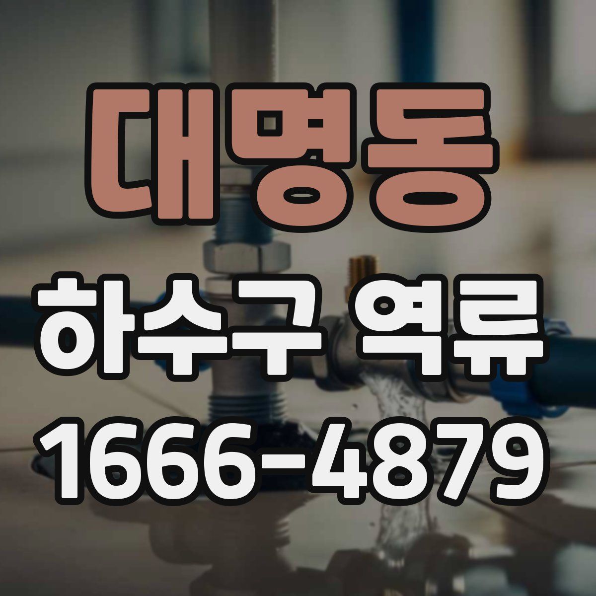 대명동 하수구 역류