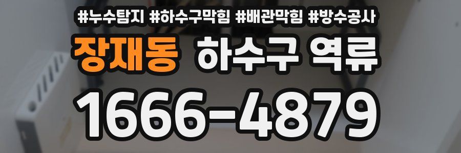 장재동 하수구 역류
