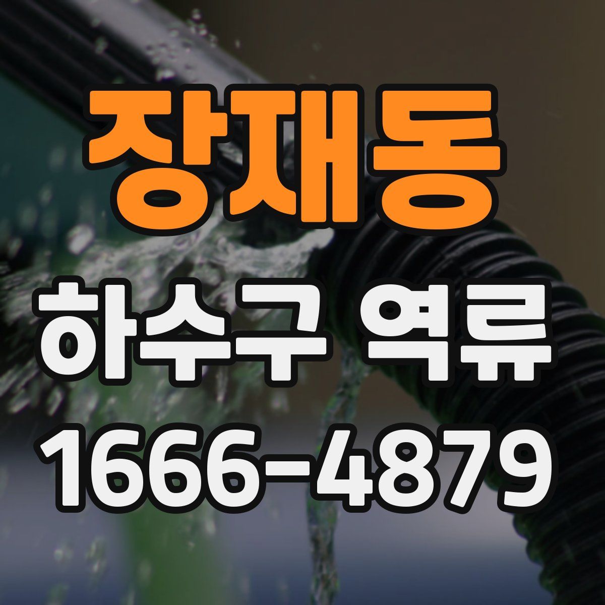 장재동 하수구 역류