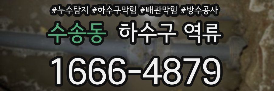 수송동 하수구 역류