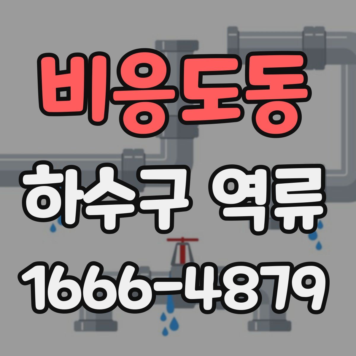 비응도동 하수구 역류