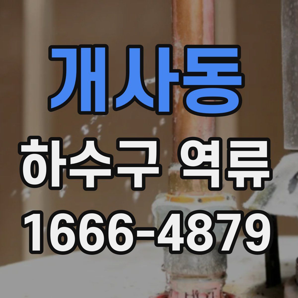 개사동 하수구 역류