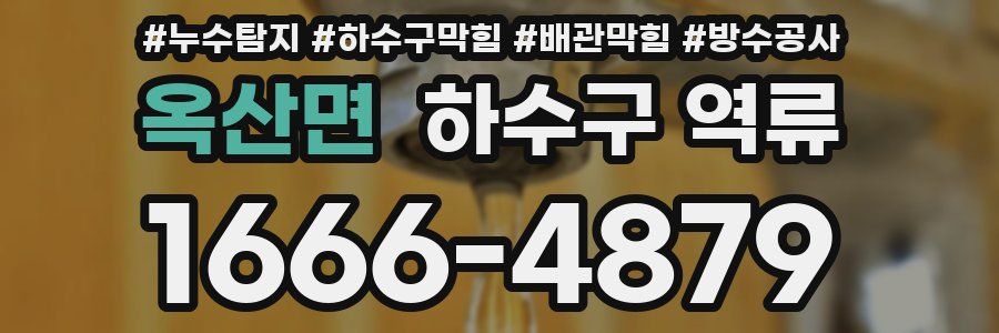 옥산면 하수구 역류