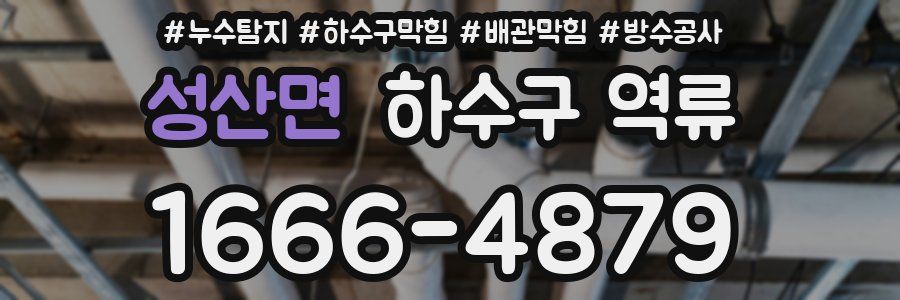 성산면 하수구 역류