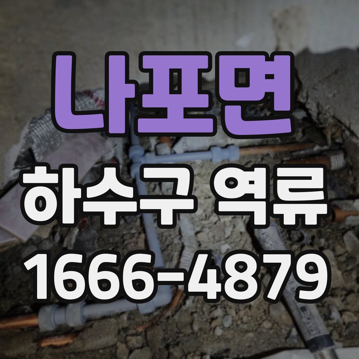 나포면 하수구 역류