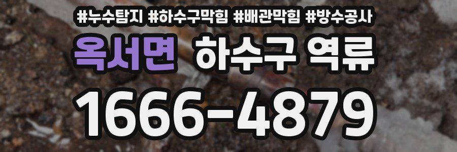 옥서면 하수구 역류