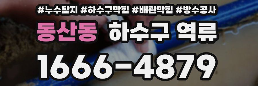동산동 하수구 역류