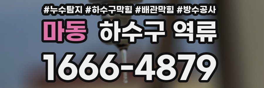 마동 하수구 역류