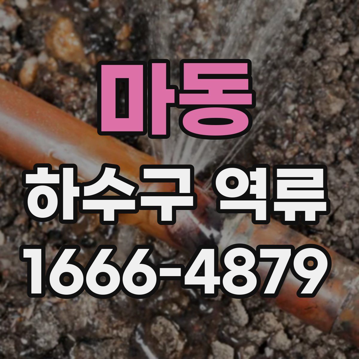 마동 하수구 역류