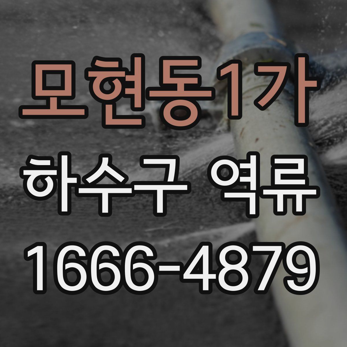 모현동1가 하수구 역류