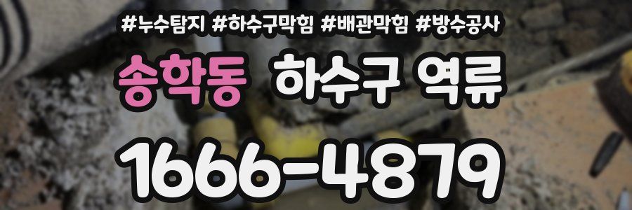 송학동 하수구 역류