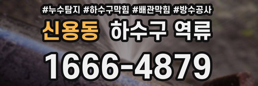 신용동 하수구 역류