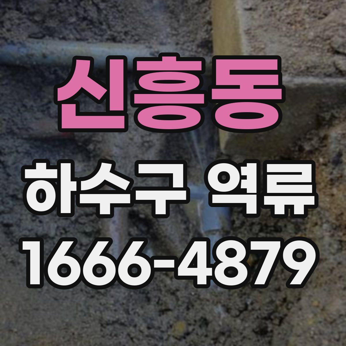 신흥동 하수구 역류