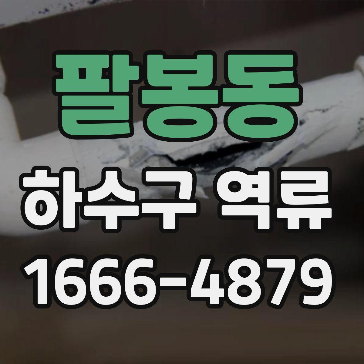팔봉동 하수구 역류