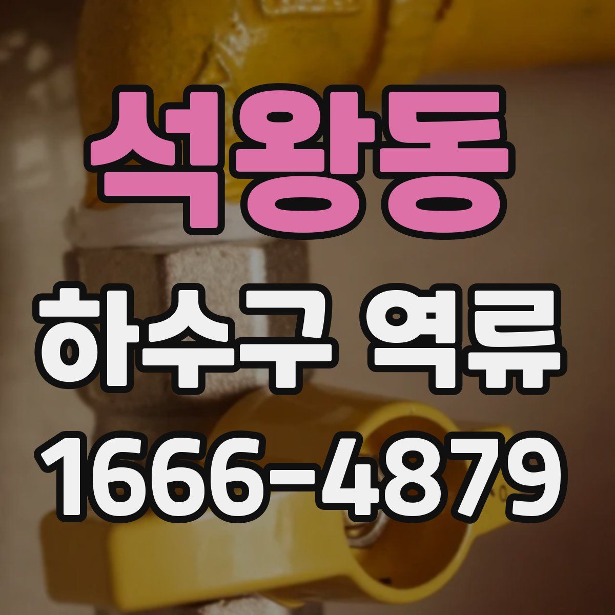 석왕동 하수구 역류