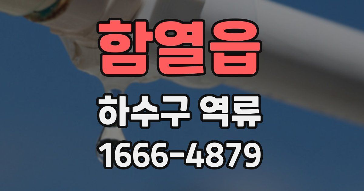 함열읍 하수구 역류