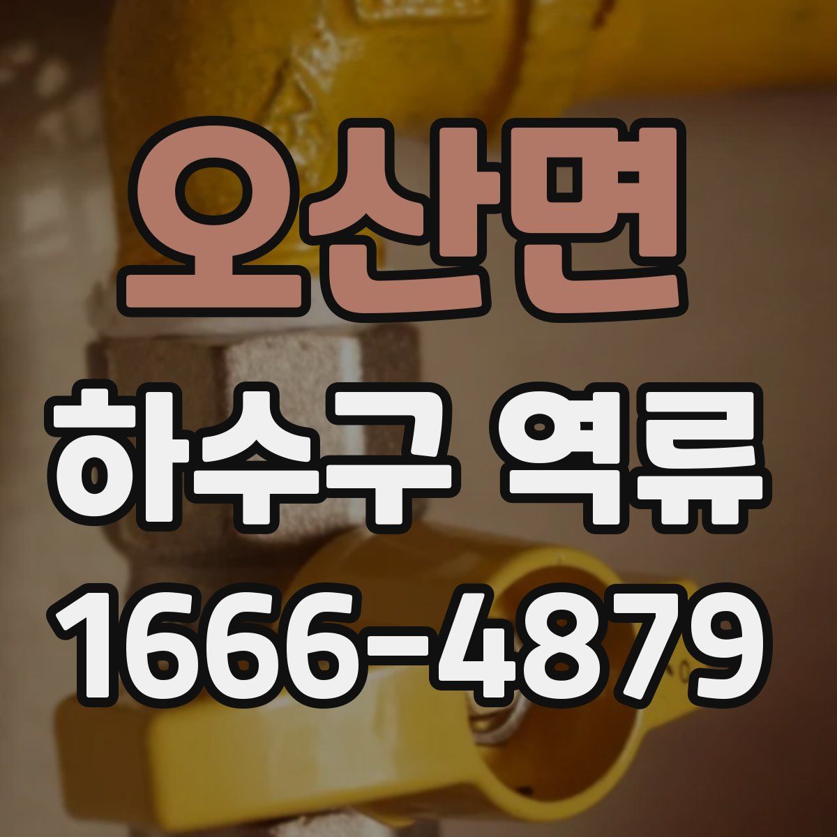 오산면 하수구 역류