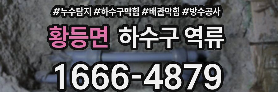 황등면 하수구 역류