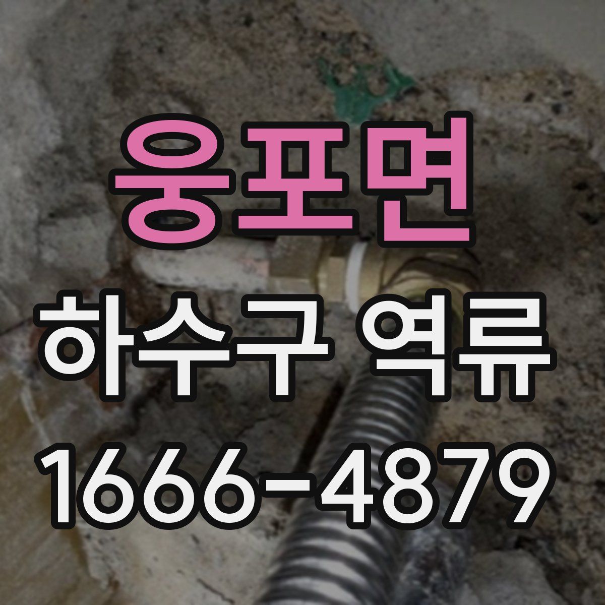 웅포면 하수구 역류