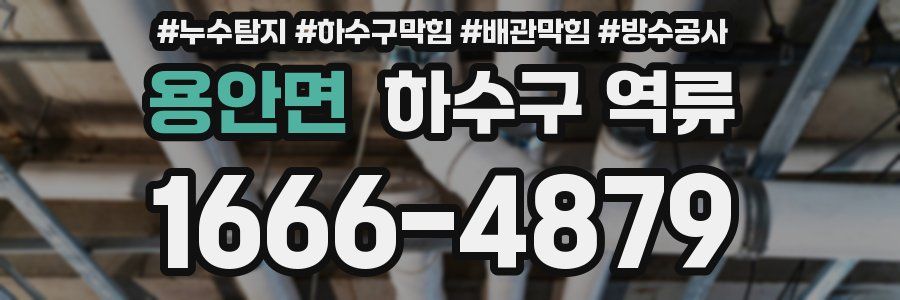 용안면 하수구 역류