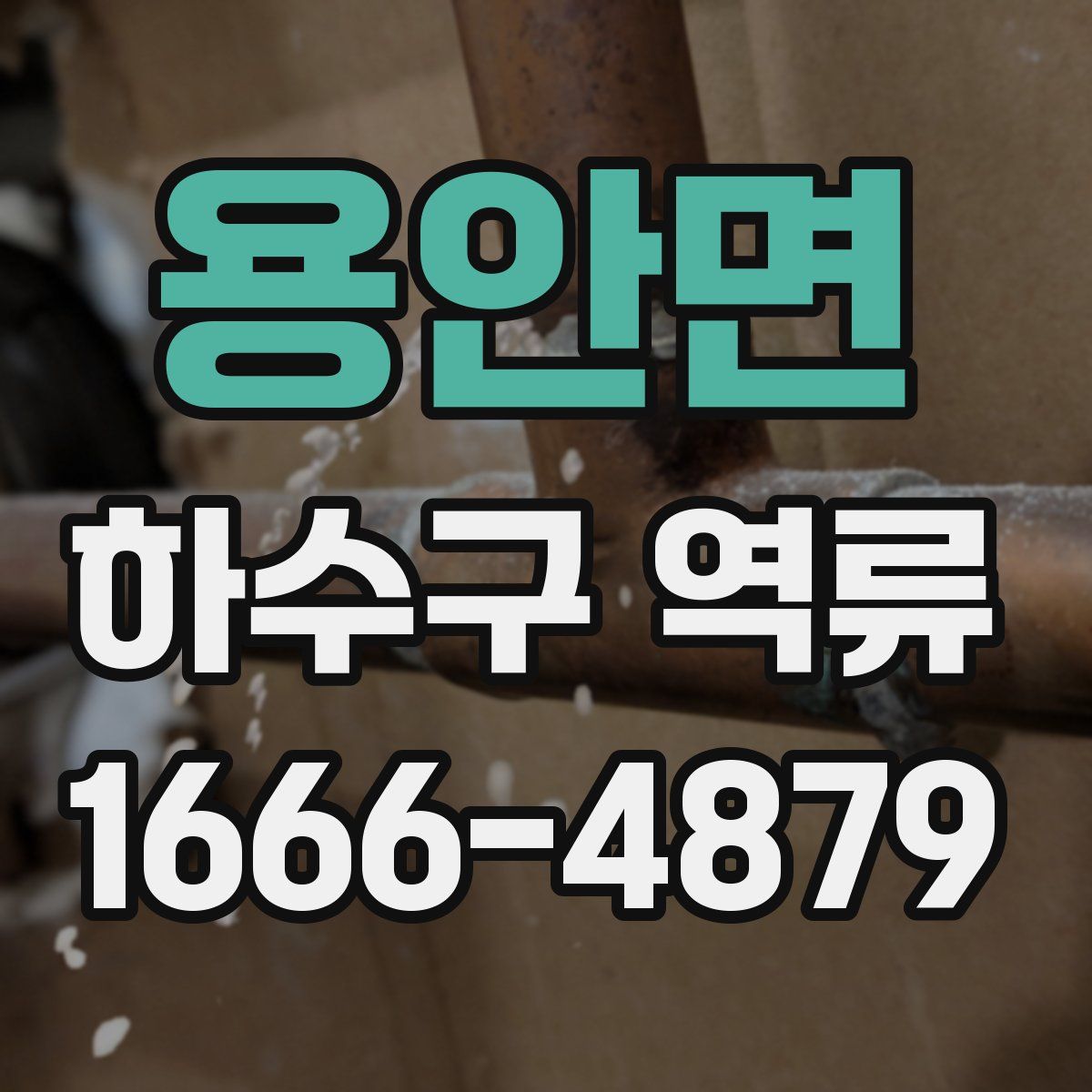 용안면 하수구 역류