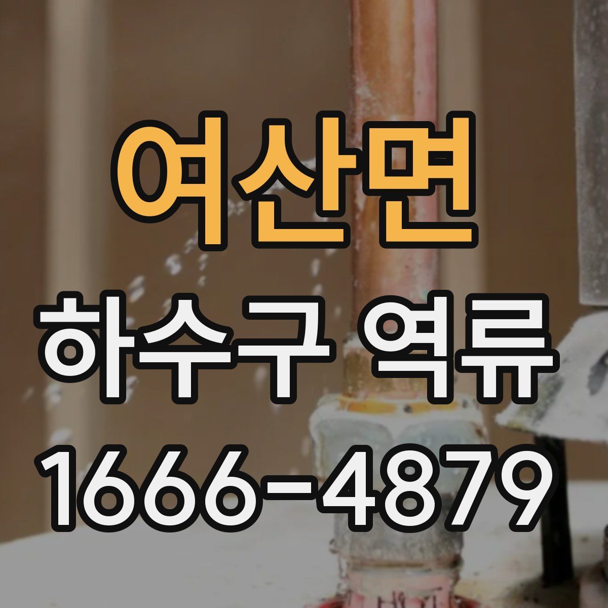 여산면 하수구 역류