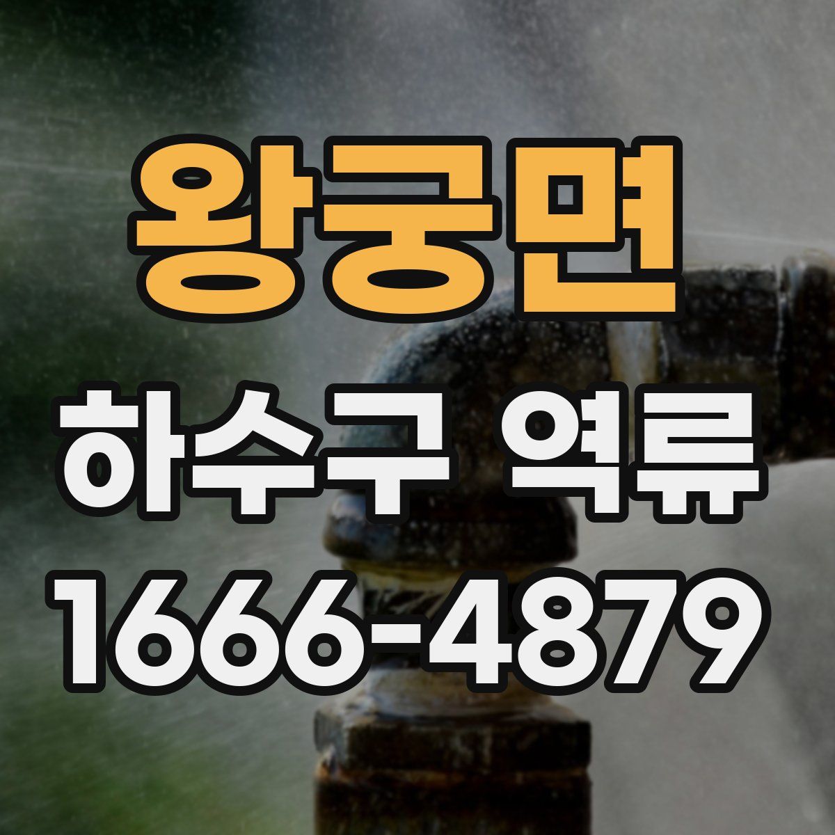 왕궁면 하수구 역류