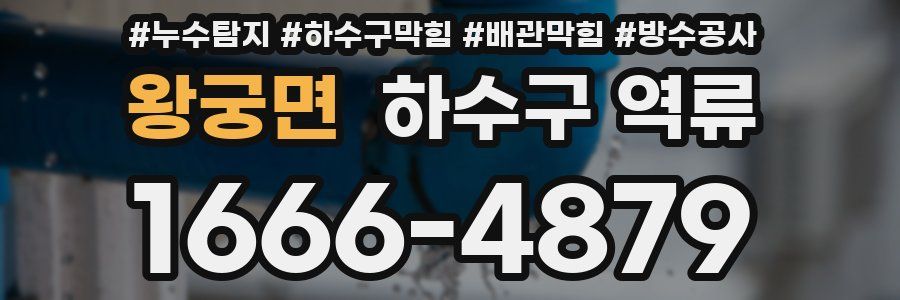 왕궁면 하수구 역류