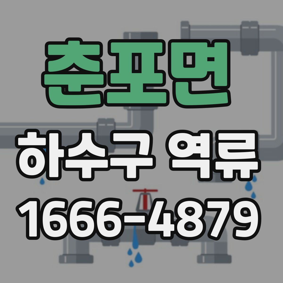춘포면 하수구 역류