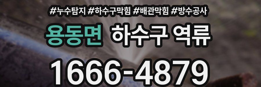 용동면 하수구 역류