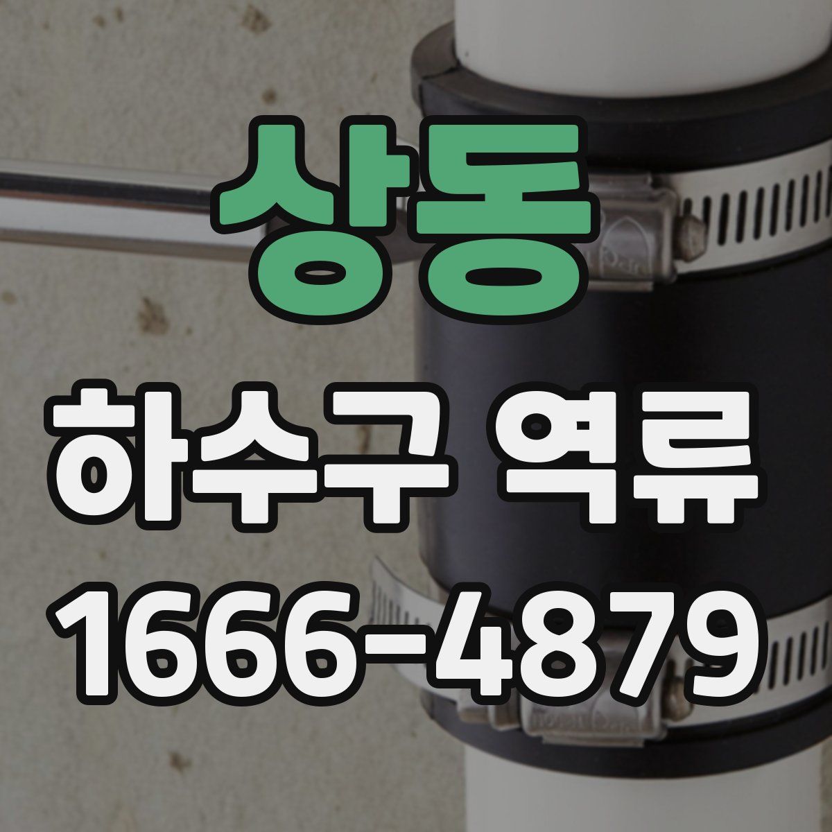 상동 하수구 역류