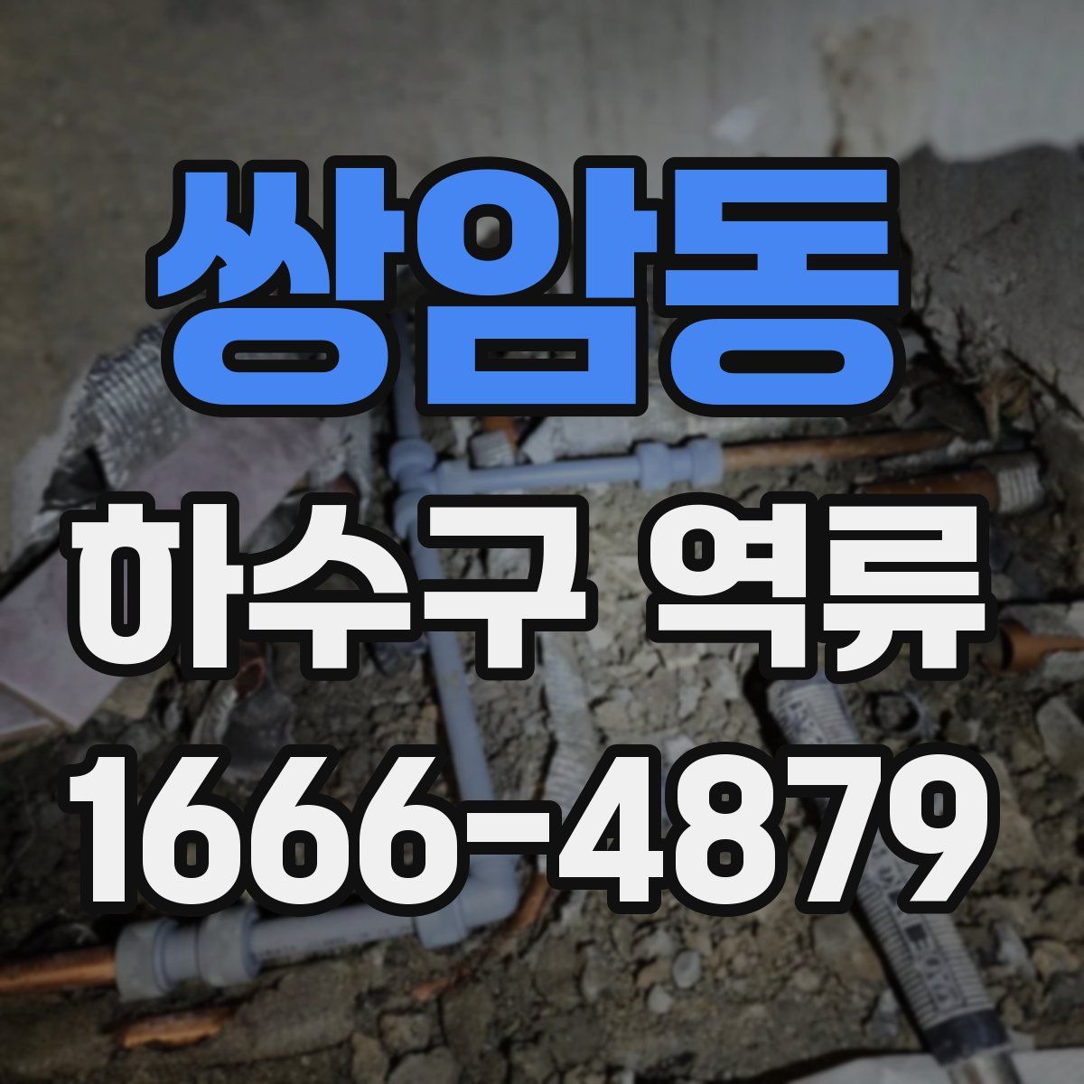 쌍암동 하수구 역류
