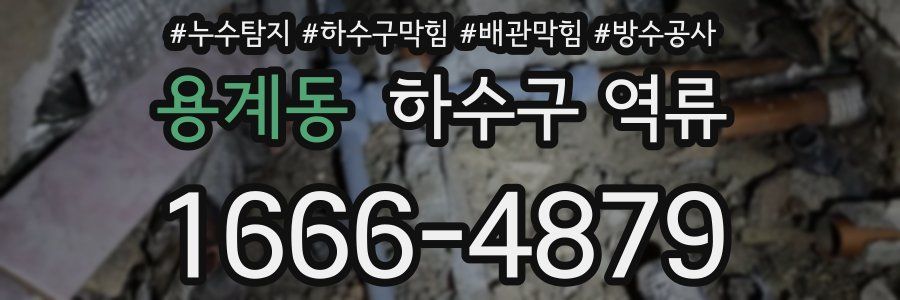 용계동 하수구 역류
