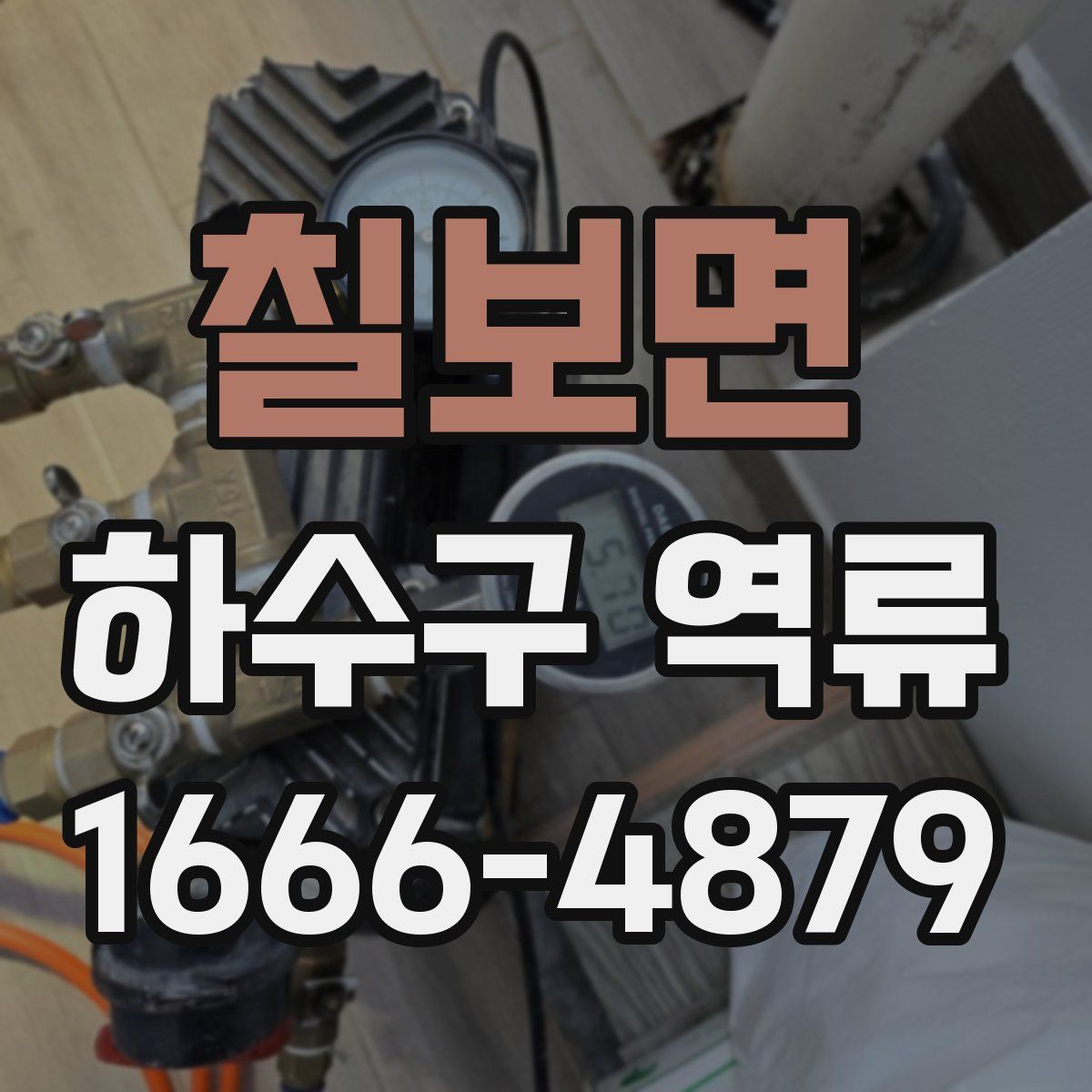 칠보면 하수구 역류