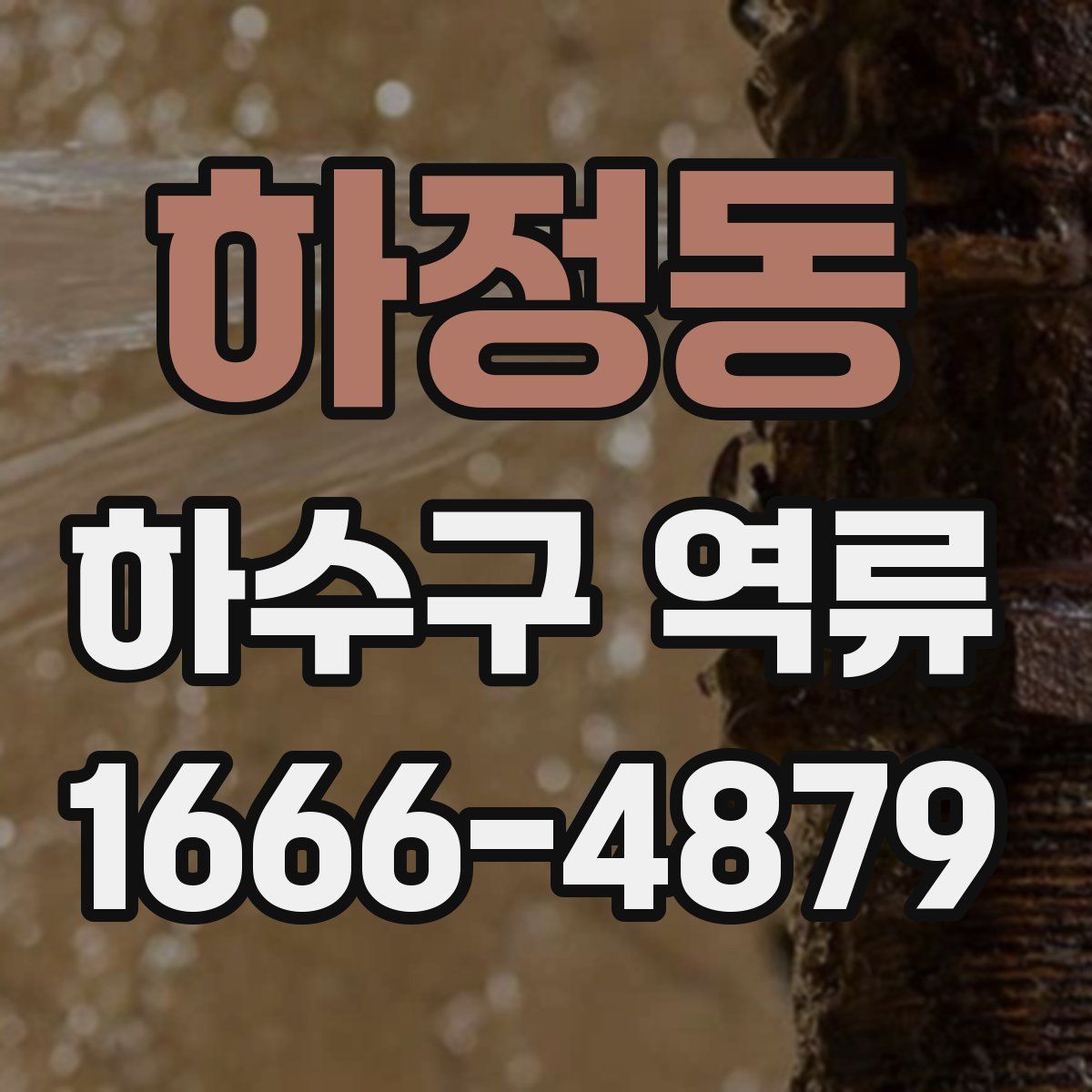 하정동 하수구 역류