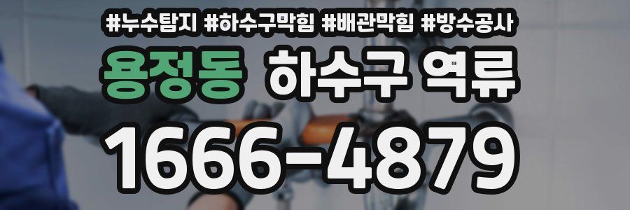 용정동 하수구 역류