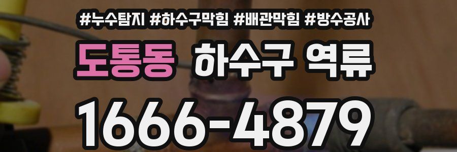 도통동 하수구 역류