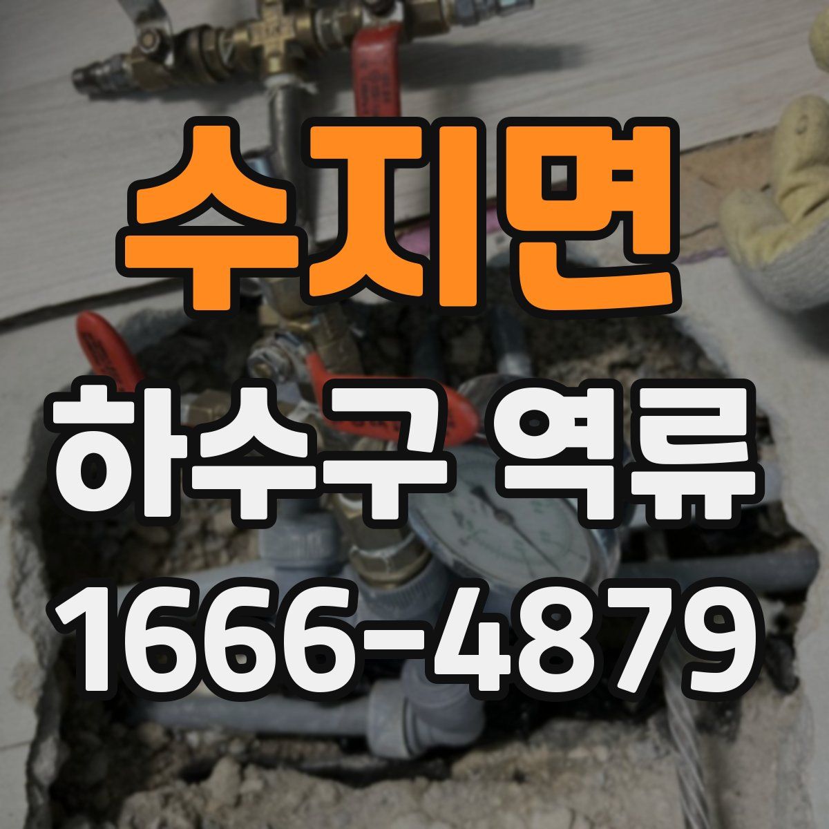 수지면 하수구 역류