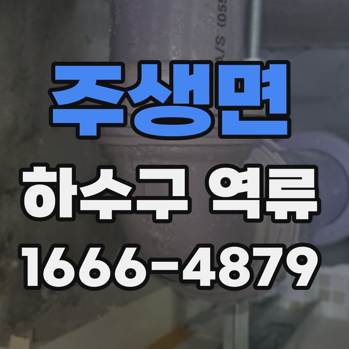 주생면 하수구 역류