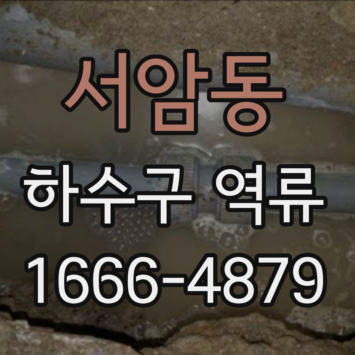 서암동 하수구 역류