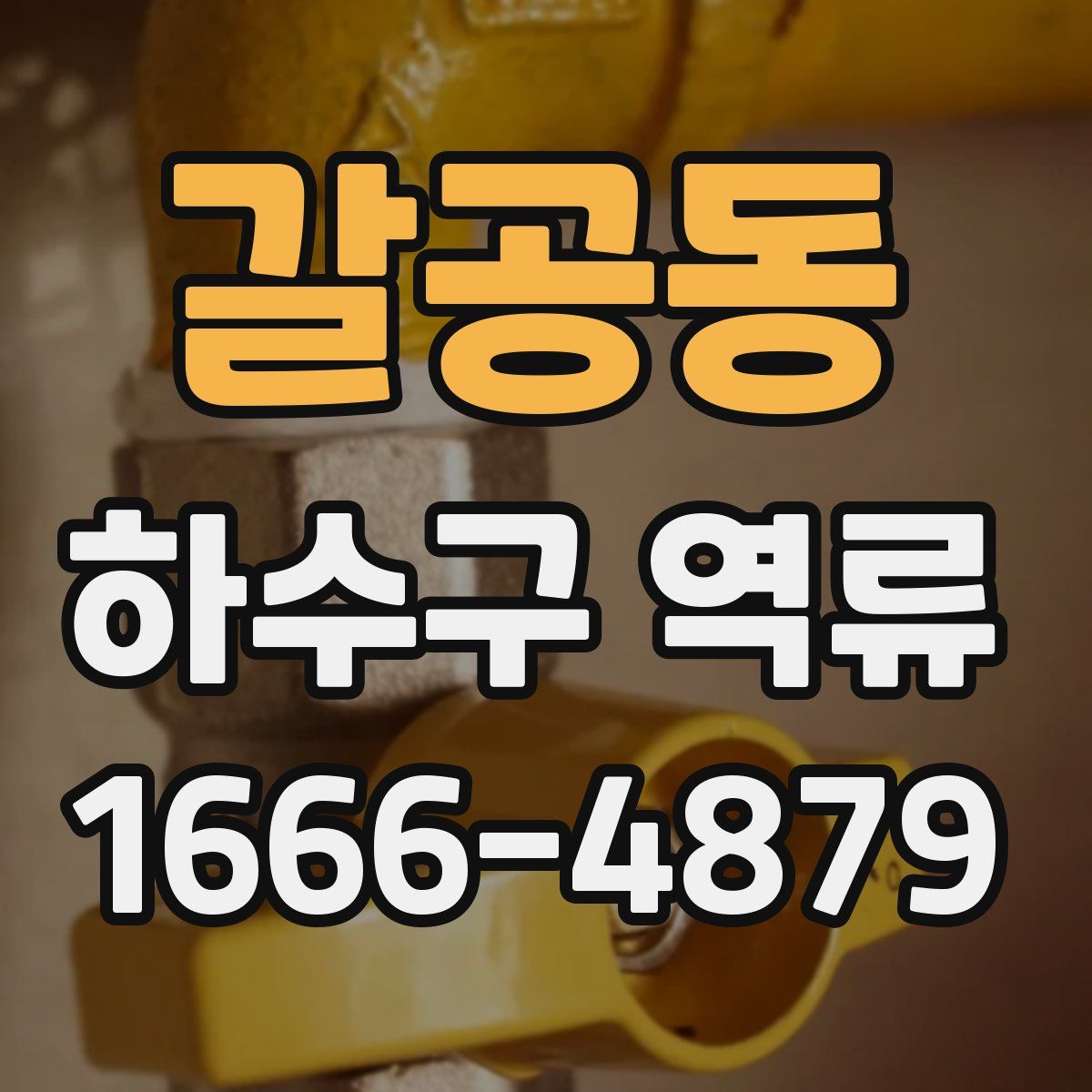 갈공동 하수구 역류