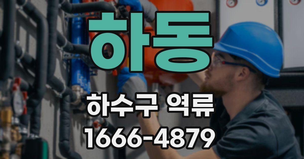 하동 하수구 역류