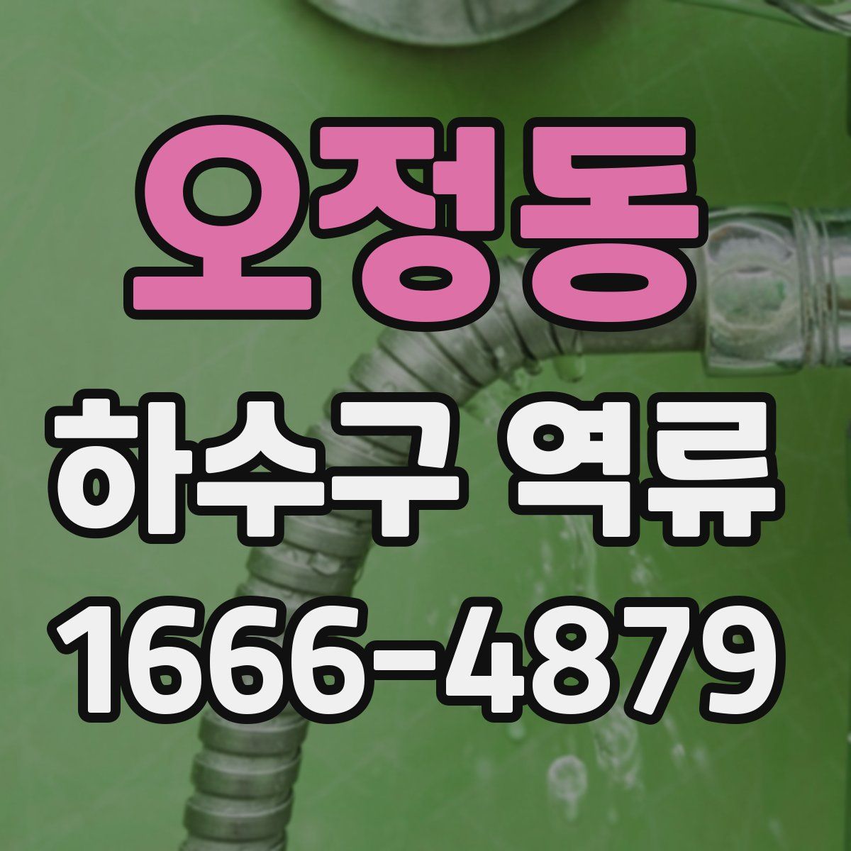 오정동 하수구 역류