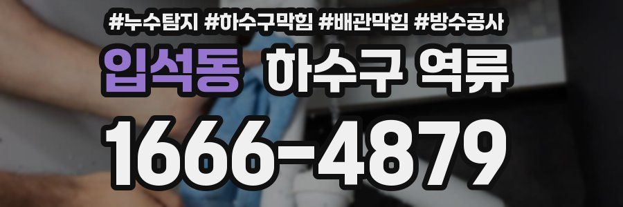 입석동 하수구 역류
