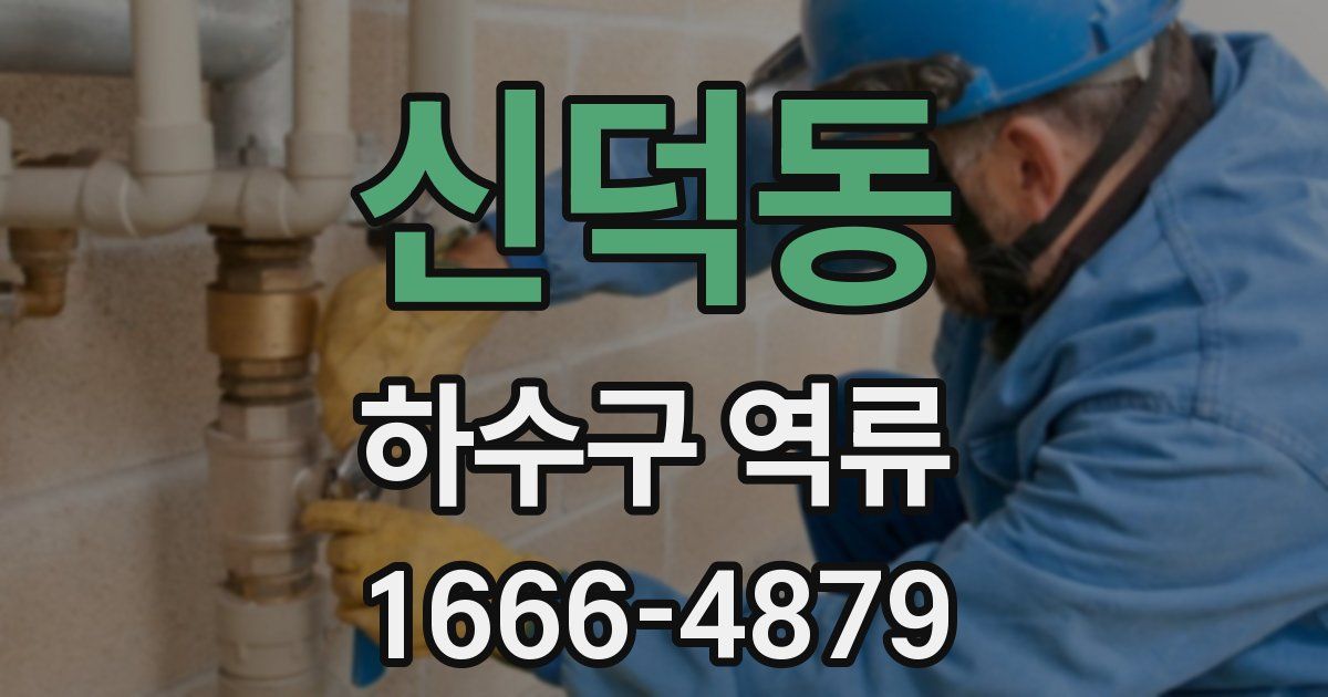 신덕동 하수구 역류